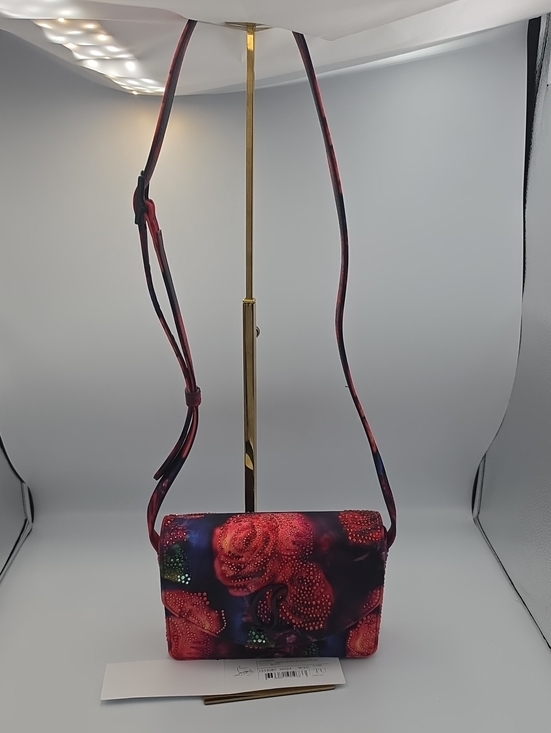 Christian Louboutin Handbags - Christian Louboutin Loubi54 Crepe Satin Roses Small Crossbody (NWT)COA💙🌹💙